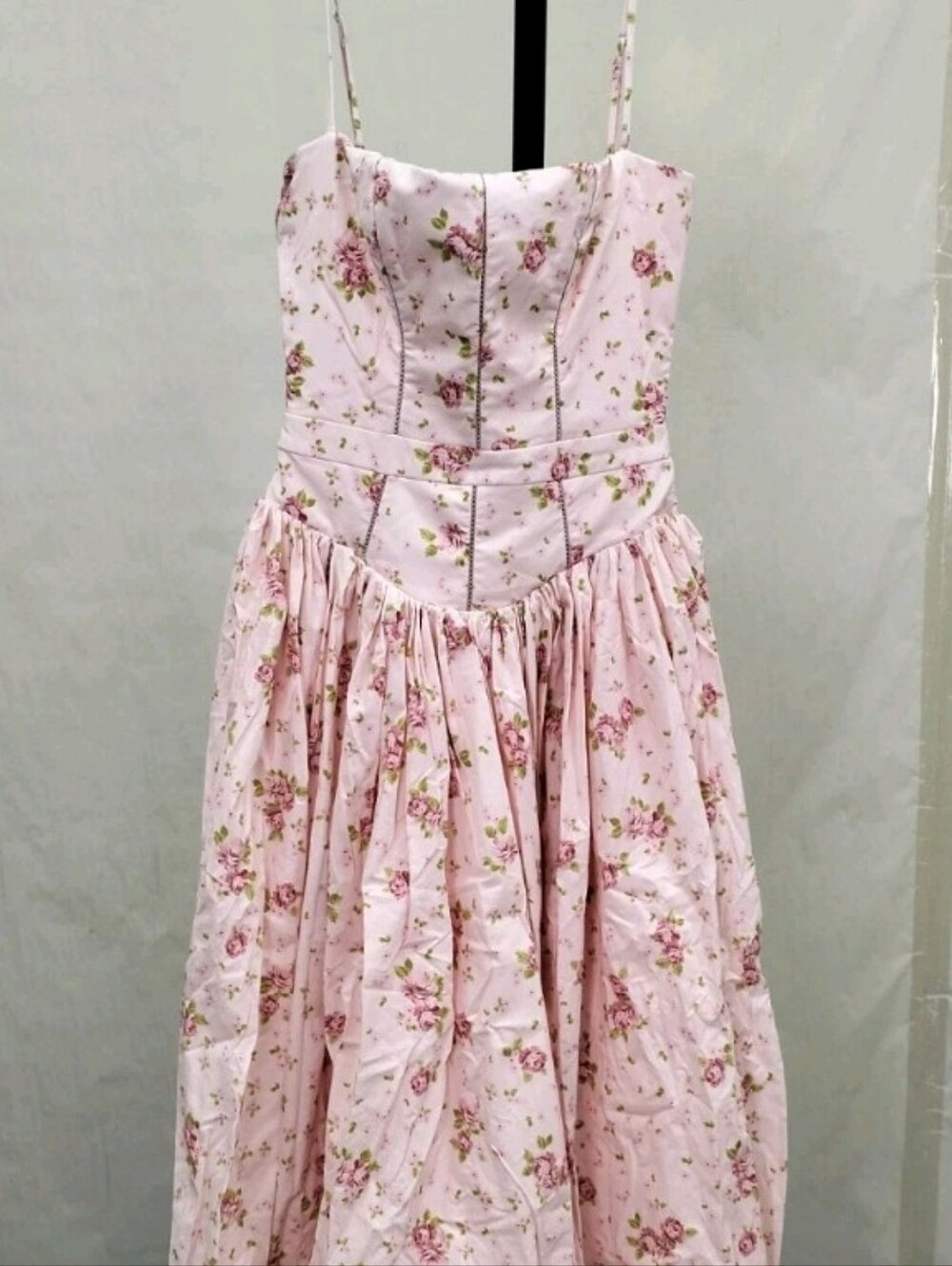 NWOT House Of Cb Ysabella Pink Floral Small Plus Cup Corset Summer Rose Maxi - Picture 3 of 7